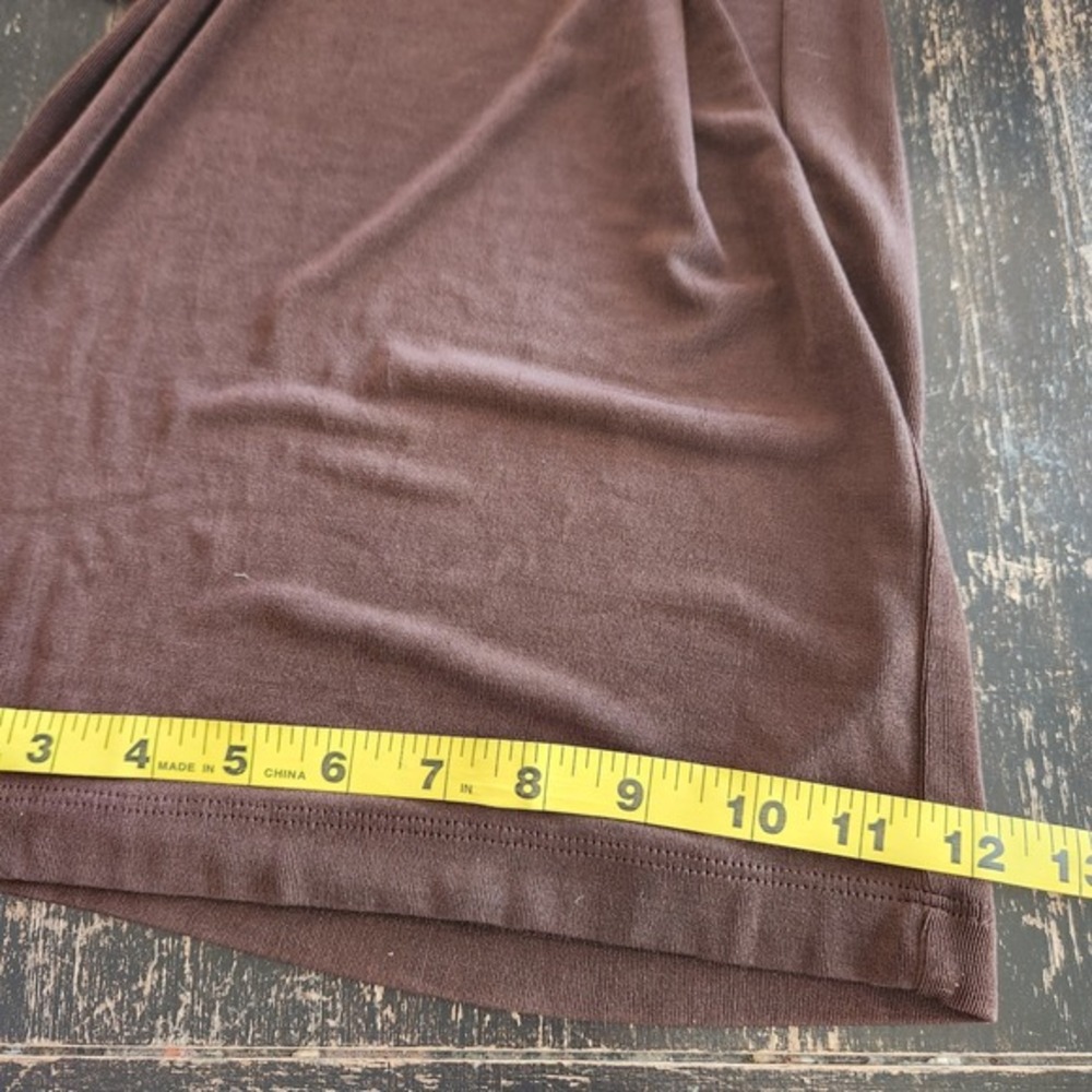 Chico's Traveler Slinky Pants Women's 2 REG 12 L 31x30" Brown Straight FLAW - Picture 9 of 10